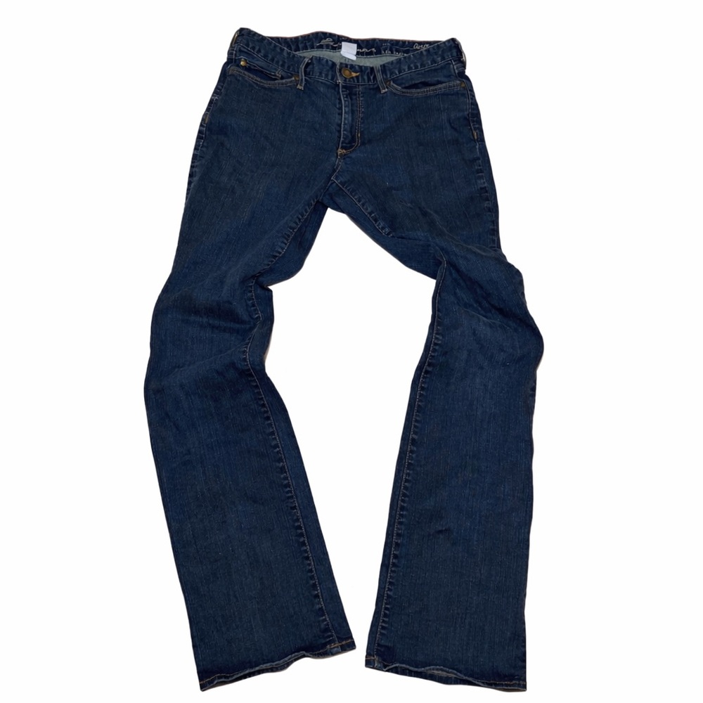 Eddie Bauer Curvy Bootcut Jeans Women’s Size 8 Dark Wash Mid Rise Denim